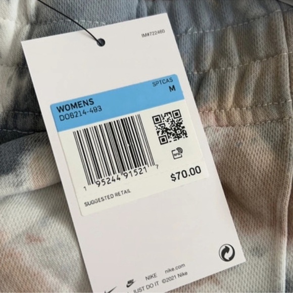 (NWT) Nike Loose Fit Tie Dye Cuffed Sweatpants in Slate Blue, Medium - Picture 16 of 16